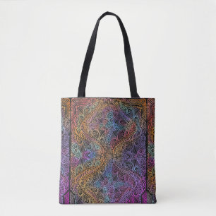 Rainbow Kaleidoscope Mandala Tasche