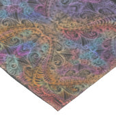 Rainbow Kaleidoscope Mandala Tischdecke (Schrägansicht)