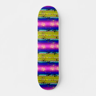 Rainbow Kaleidoskop Muster für gepunktete Bursts Skateboard