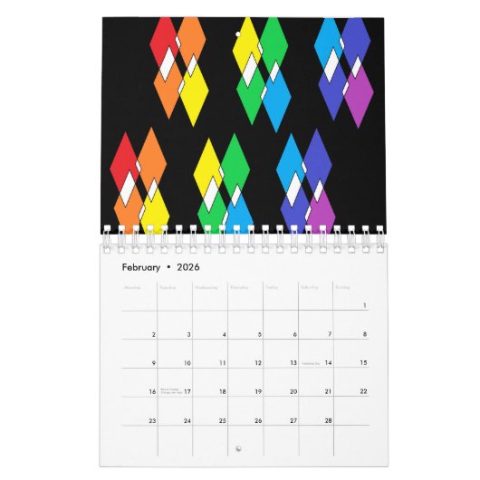 Rainbow-Kalender Kalender (Feb 2026)
