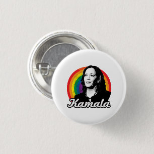 Rainbow Kamala Button