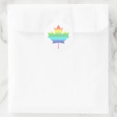 Rainbow Kanada Runder Aufkleber (Tasche)