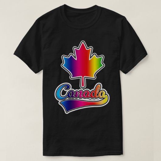 Rainbow Kanada T-Shirt (Design vorne)