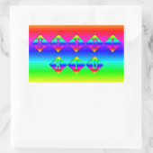 Rainbow Kandi Kid Rechteckiger Aufkleber (Tasche)