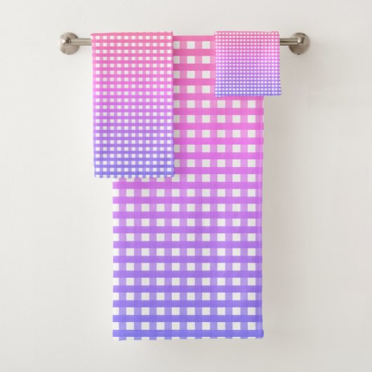 Rainbow Kariert Badhandtuch Set (Insitu)