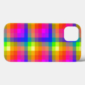 Rainbow Kariert Blocks Pride Bright and Fun Case-Mate iPhone Hülle (Rückseite (Horizontal))