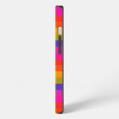Rainbow Kariert Blocks Pride Bright and Fun iPhone Hülle (Linke Seite)