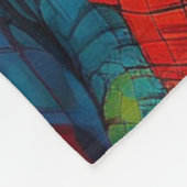 Rainbow Kariert Dinosaurier Fleecedecke (Ecke)
