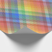 Rainbow Kariert Geschenkpapier (Ecke)