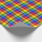 Rainbow Kariert Geschenkpapier (Ecke)