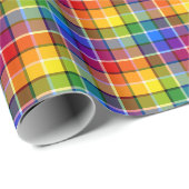 Rainbow Kariert Geschenkpapier (Rolleneckpunkt)