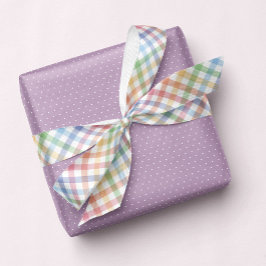 Rainbow kariert Gingham niedliche Pastete Satinband
