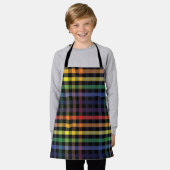 Rainbow Kariert Schürze (Getragen)