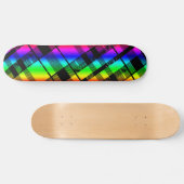 Rainbow Kariert Skateboard Deck (Horizontal)