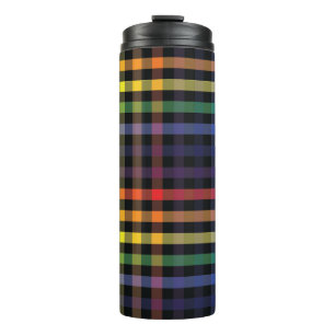 Rainbow Kariert Thermosbecher