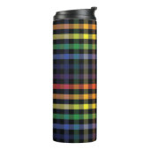 Rainbow Kariert Thermosbecher (Nach links gedreht)