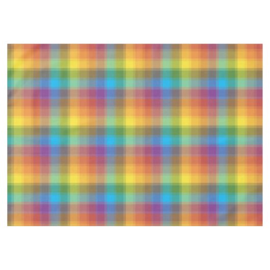 Rainbow Kariert Tischdecke (Vorderseite (Horizontal))