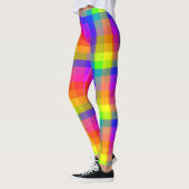 Rainbow-Karierte Leggings Spaß und Blitze (Links)