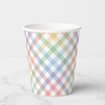 Rainbow karierter Pastell Gingham niedlicher einfa