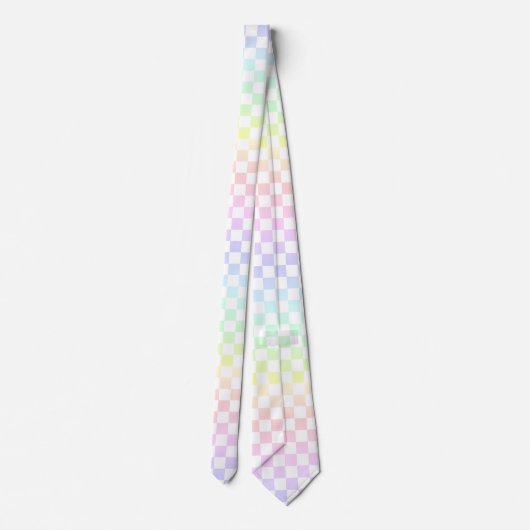 Rainbow Karo Krawatte (Rückseite)