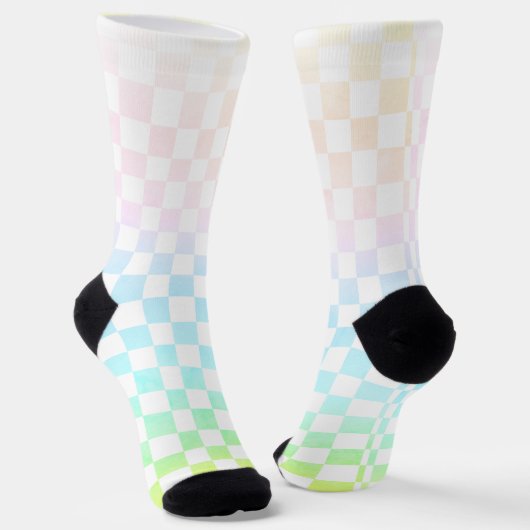 Rainbow Karo Socken (Gewinkelt)