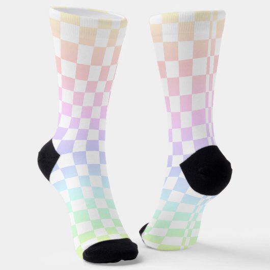 Rainbow Karo Socken (Gewinkelt)