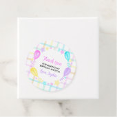 Rainbow Karos und Stars Geburtstag Geschenkanhänger (Beispiel)