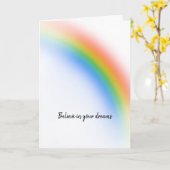 Rainbow Karte (Gelbe Blume)