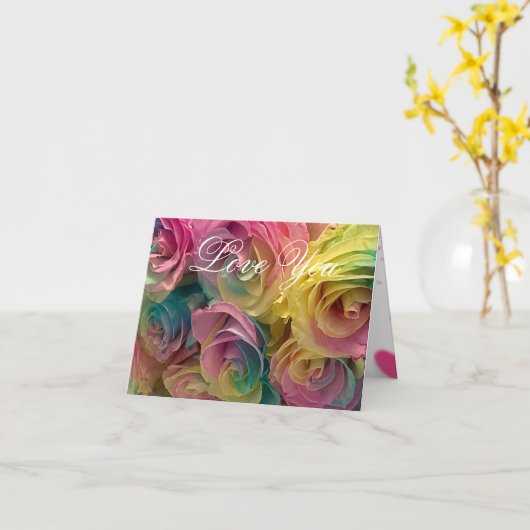 Rainbow Karte (Gelbe Blume)