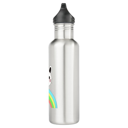 Rainbow-Katze Edelstahlflasche (Rechts)