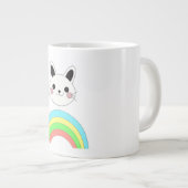 Rainbow-Katze Jumbo-Tasse (Vorderseite Rechts)