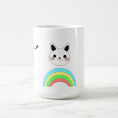 Rainbow-Katze Kaffeetasse (Mittel)
