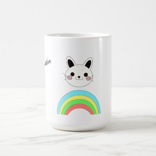 Rainbow-Katze Kaffeetasse (Mittel)