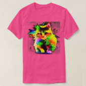 Rainbow-Katzen T-Shirt (Design vorne)