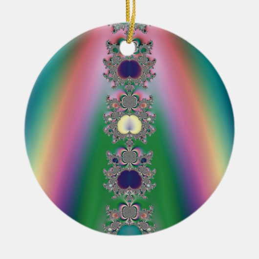Rainbow Keramik Ornament (Vorne)