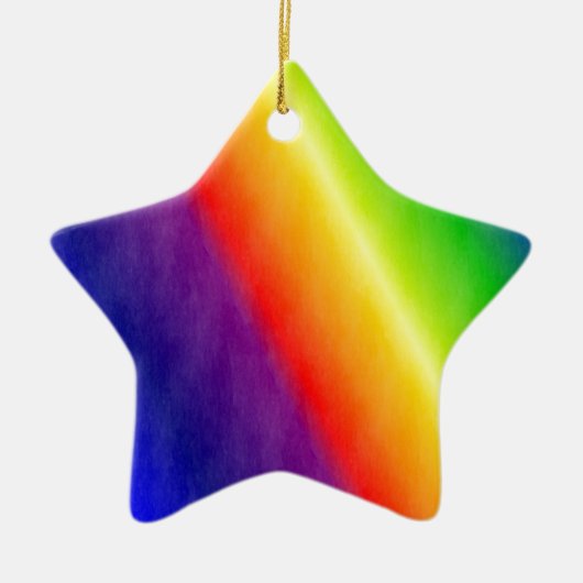 Rainbow Keramik Ornament (Vorne)