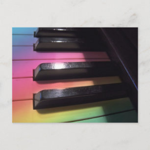 Rainbow Keys Foto Postkarte
