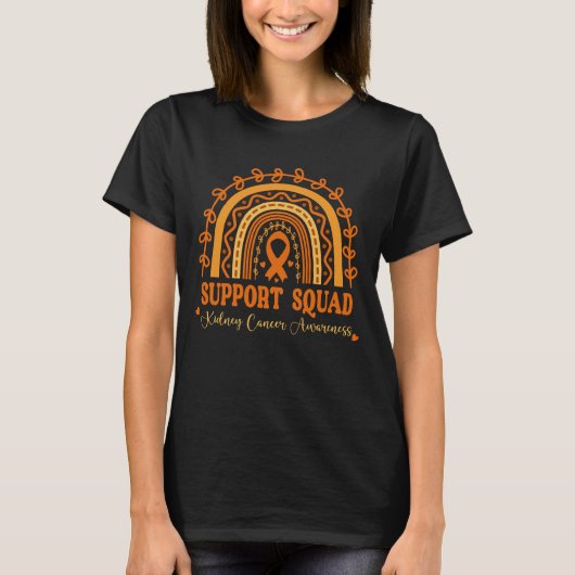 Rainbow Kidney Cancer Support Squad T-Shirt (Vorderseite)