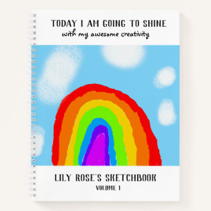 Rainbow Kid's Add Your Own Art Sketchbook Notizblock