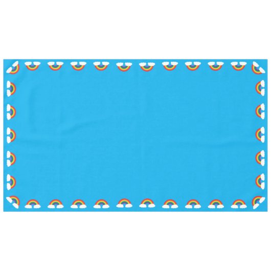 Rainbow Kids Geburtstagsparty Tischdecke (Vorderseite (Horizontal))
