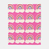 Rainbow Kids Girls Colorful Fleecedecke (Vorderseite)