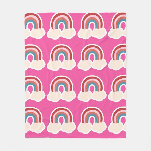 Rainbow Kids Girls Colorful Fleecedecke (Vorderseite)