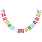 Rainbow Kids Happy Birthday Wimpelkette (Alle)