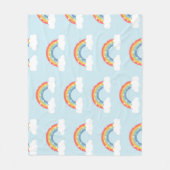Rainbow Kids Magisches Muster Fleecedecke (Vorderseite)