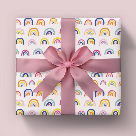 Rainbow-Kids-Muster Geschenkpapier