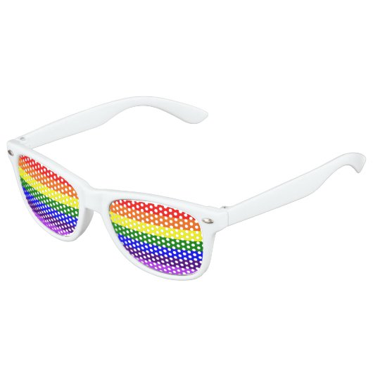 Rainbow Kids Party Shades Sonnenbrille (Schrägansicht)