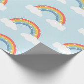 Rainbow Kids Party Wrapping Paper Geschenkpapier (Ecke)