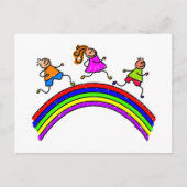 Rainbow Kids Postkarte (Vorderseite)