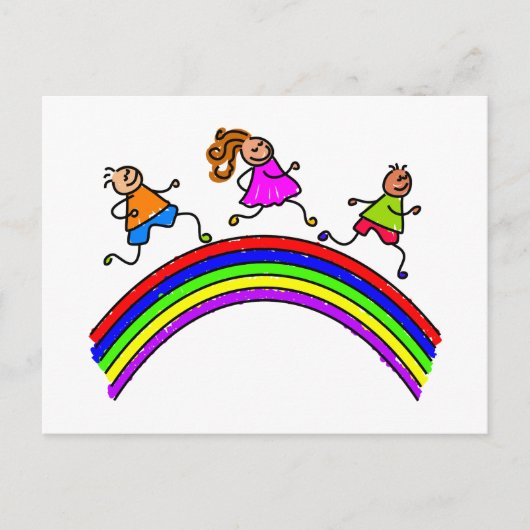 Rainbow Kids Postkarte (Vorderseite)