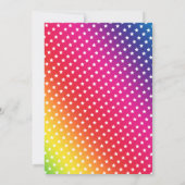 Rainbow Kids Roller Skaten Birthday Party Einladung (Rückseite)